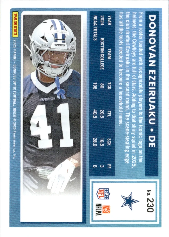 Donovan Ezeiruaku card back