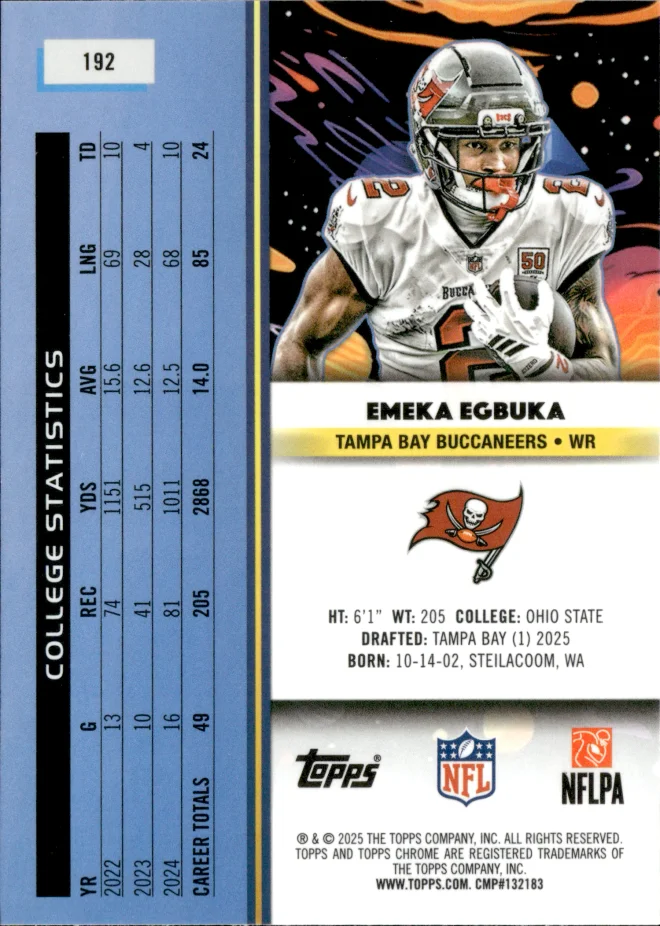 Emeka Egbuka card back
