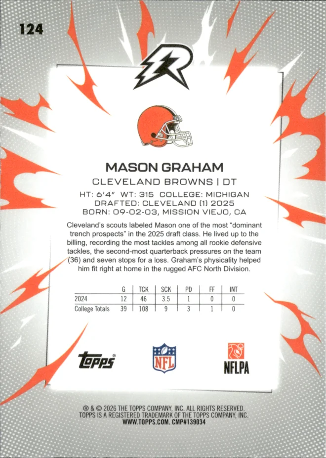 Mason Graham card back