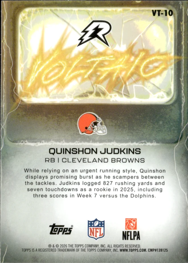Quinshon Judkins card back