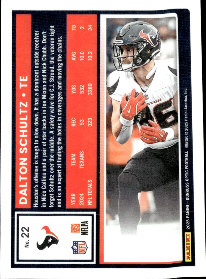 Dalton Schultz card back