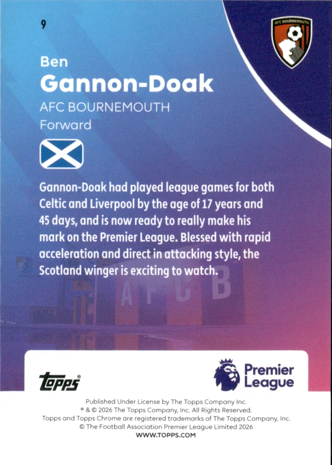 Ben Gannon-Doak card back