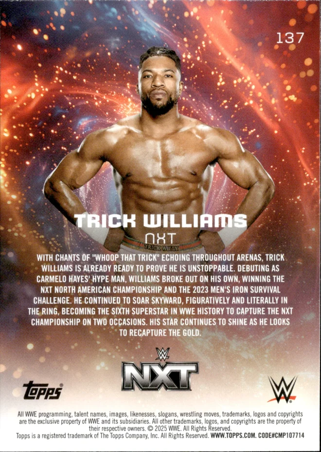 Trick Williams card back