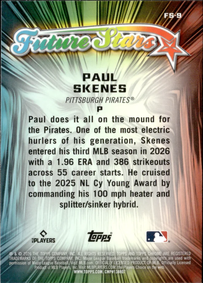 Paul Skenes card back