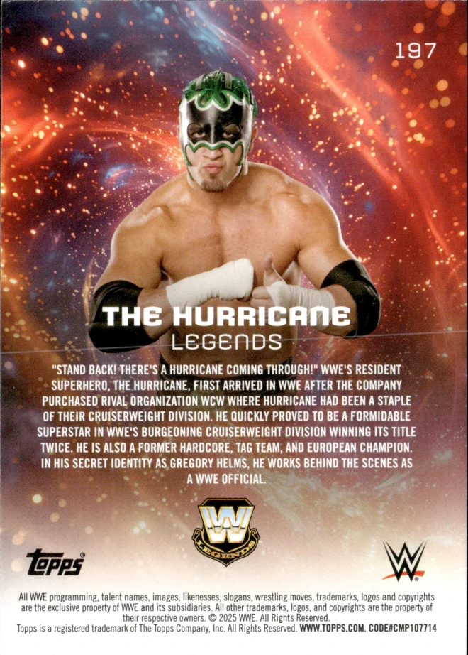 The Hurricane card back