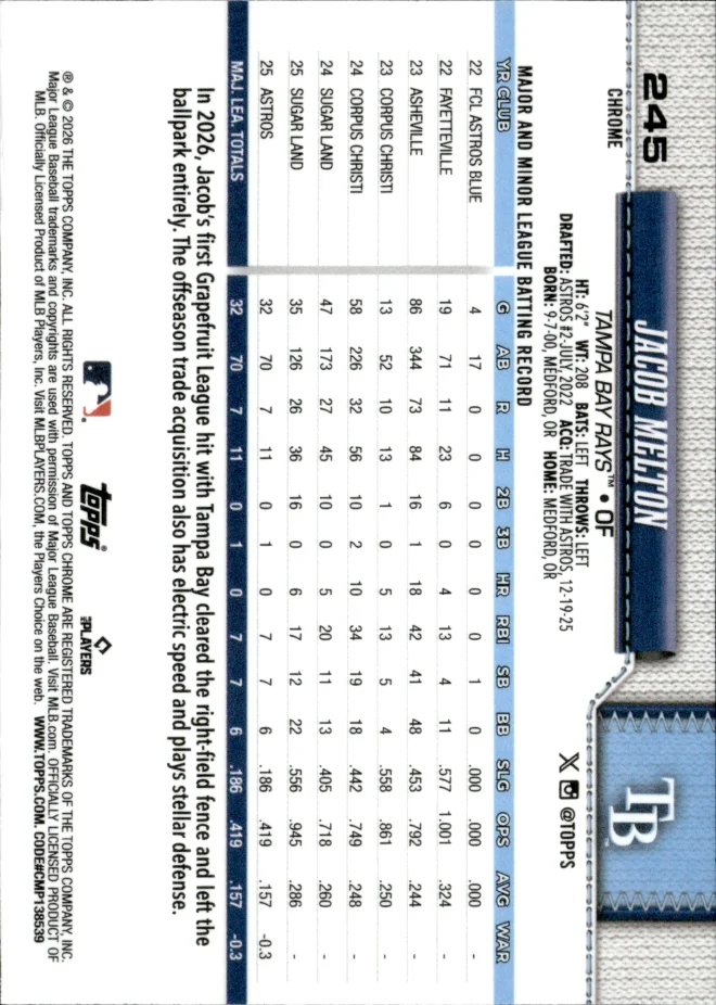 Jacob Melton card back