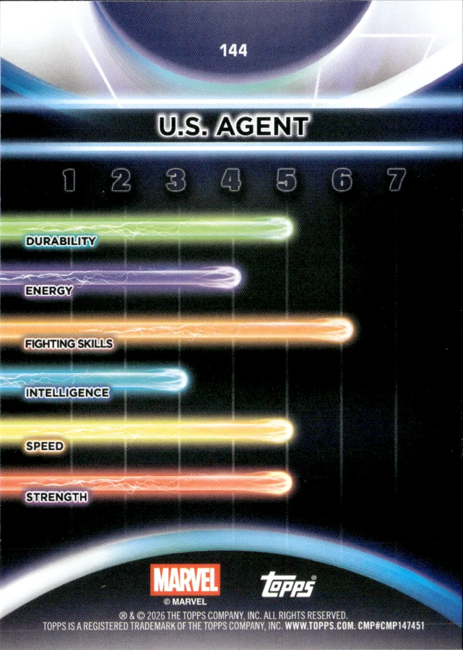 U.S. Agent card back