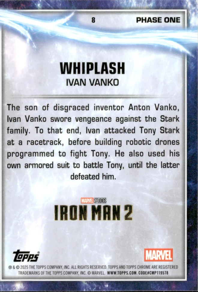 Ivan Vanko card back