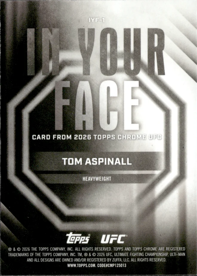 Tom Aspinall card back
