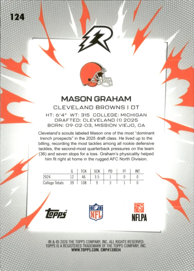 Mason Graham card back