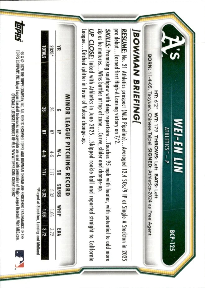 Wei-En Lin card back
