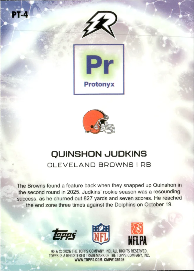 Quinshon Judkins card back