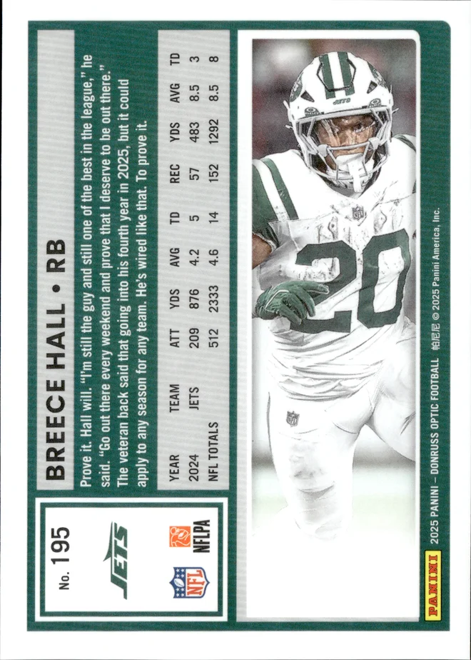 Breece Hall card back