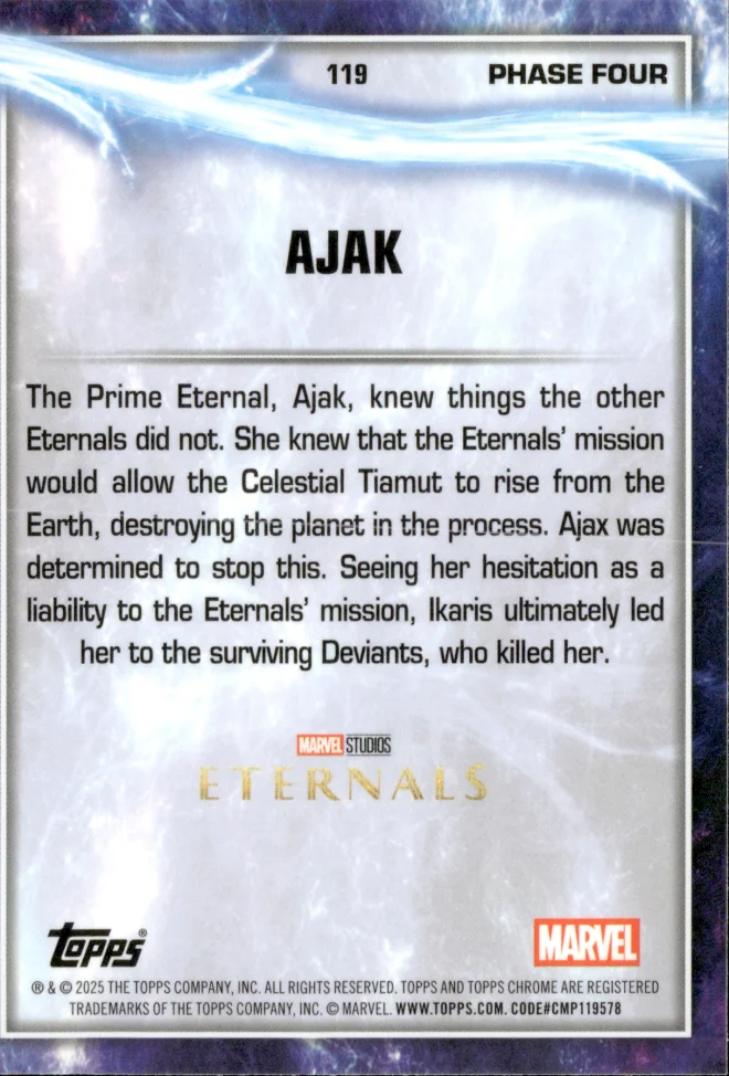 Ajak card back