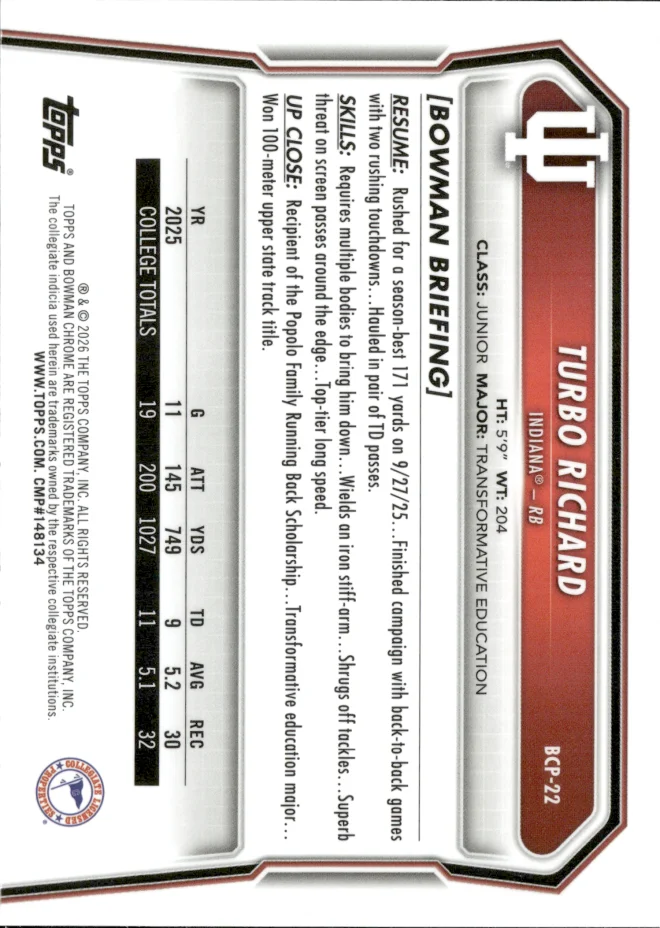 Turbo Richard card back