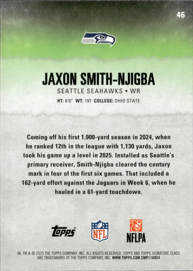 Jaxon Smith-Njigba card back