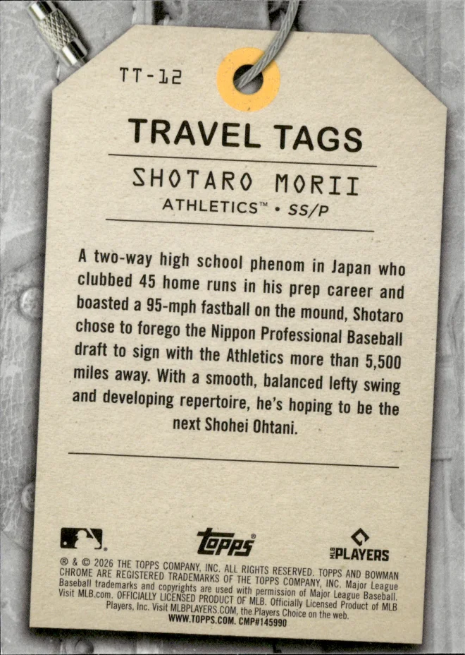 Shotaro Morii card back