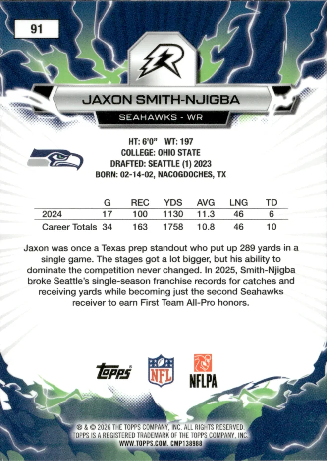 Jaxon Smith-Njigba card back