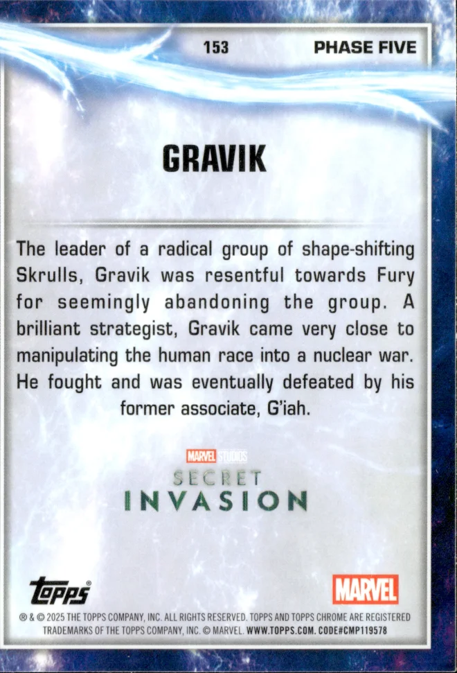 Gravik card back