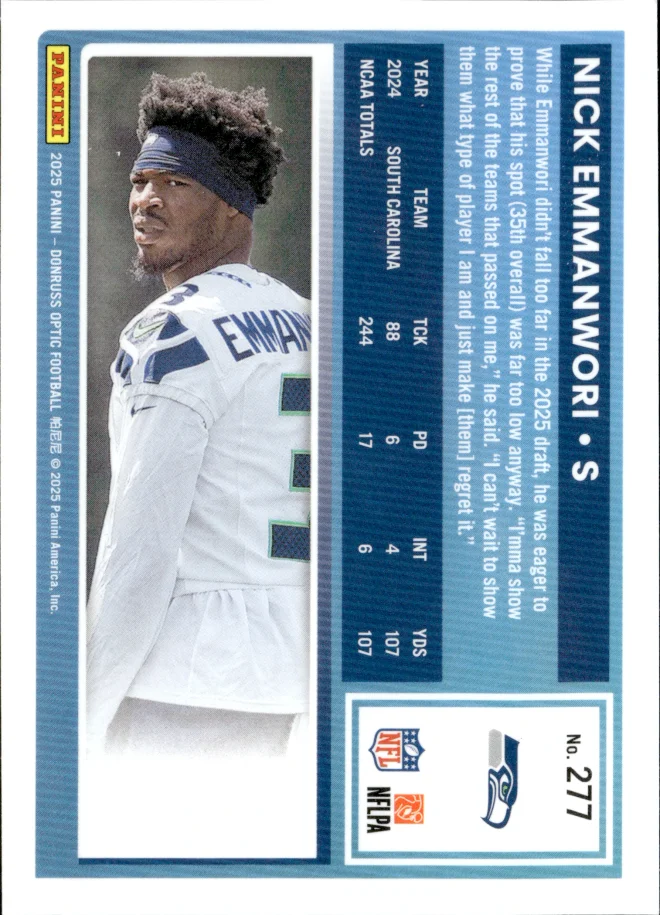 Nick Emmanwori card back