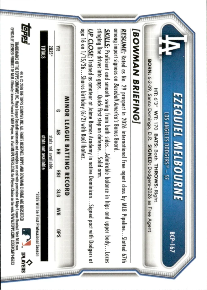 Ezequiel Melbourne card back
