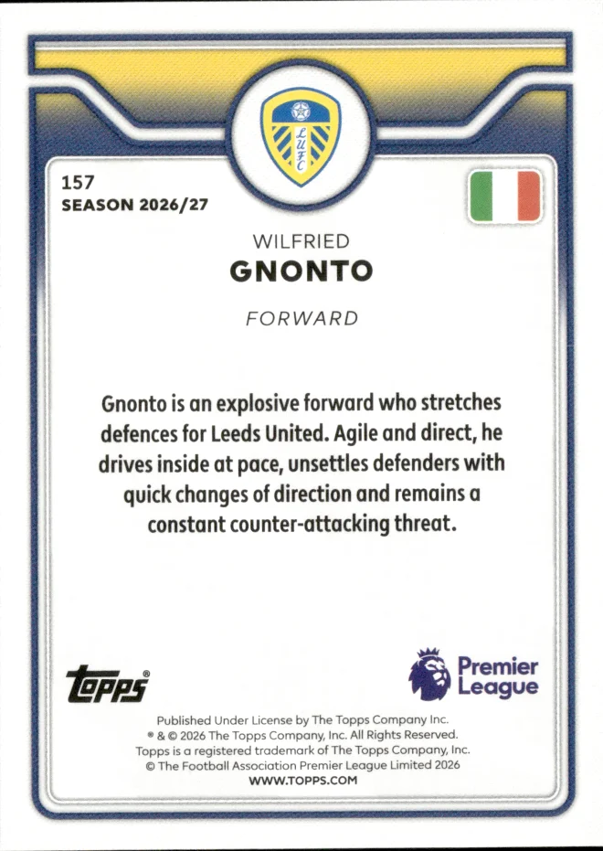 Wilfried Gnonto card back