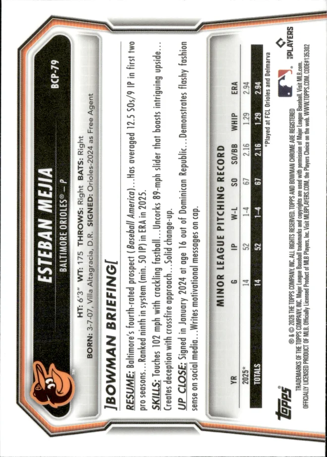 Esteban Mejia card back