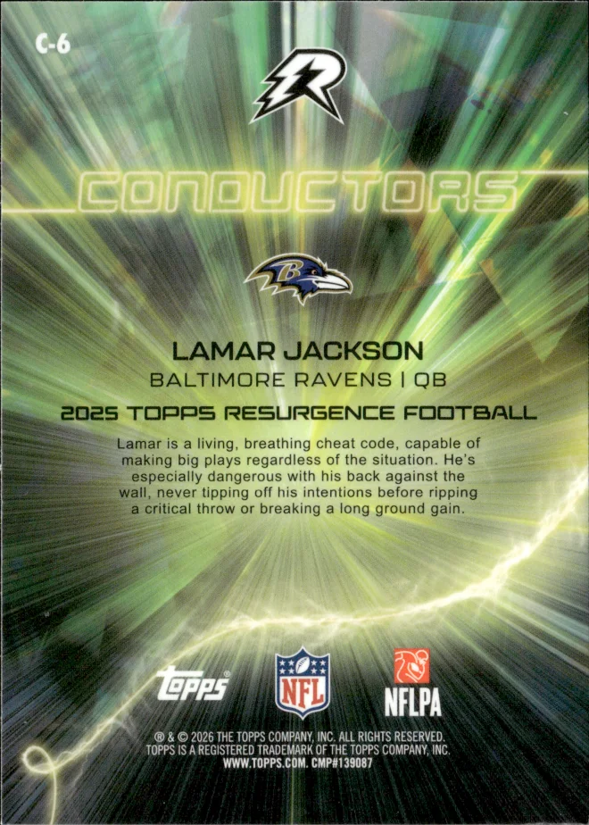 Lamar Jackson card back