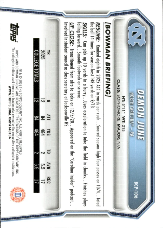 Demon June card back