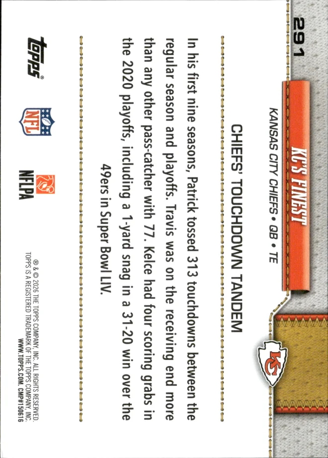 KC's Finest card back