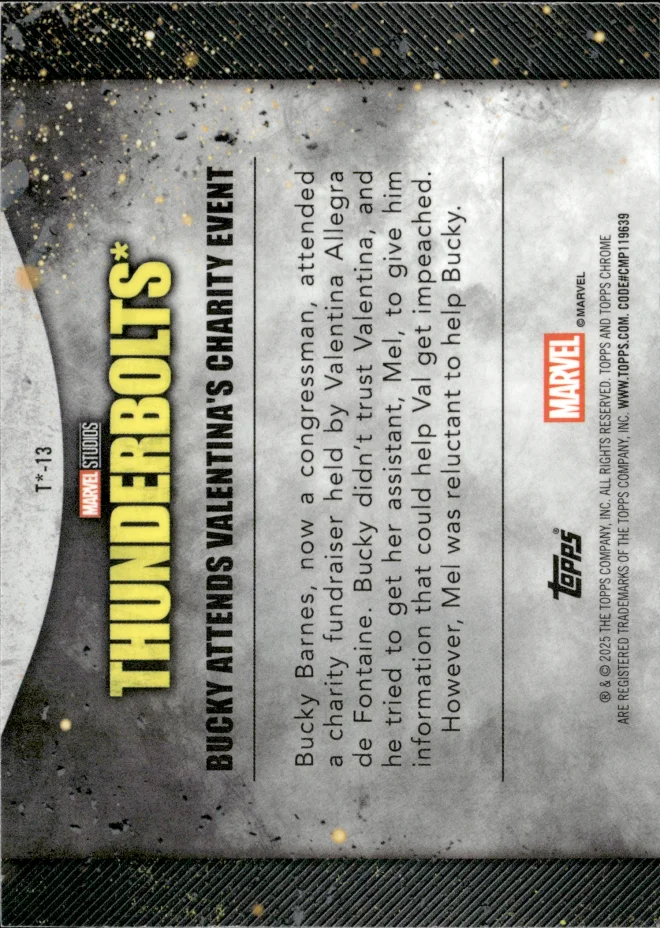 Bucky Barnes card back