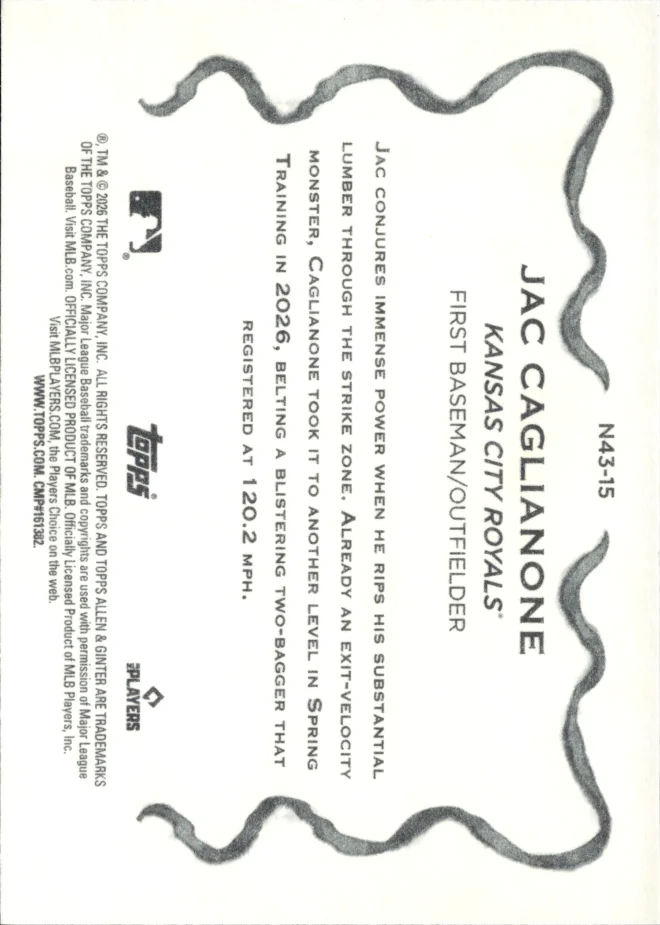 Jac Caglianone card back