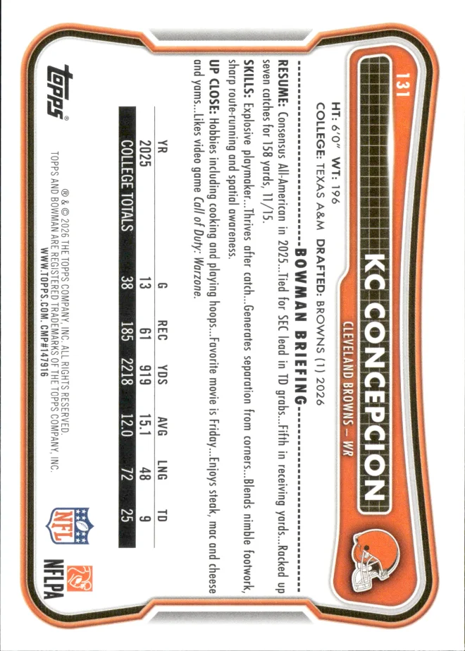 KC Concepcion card back