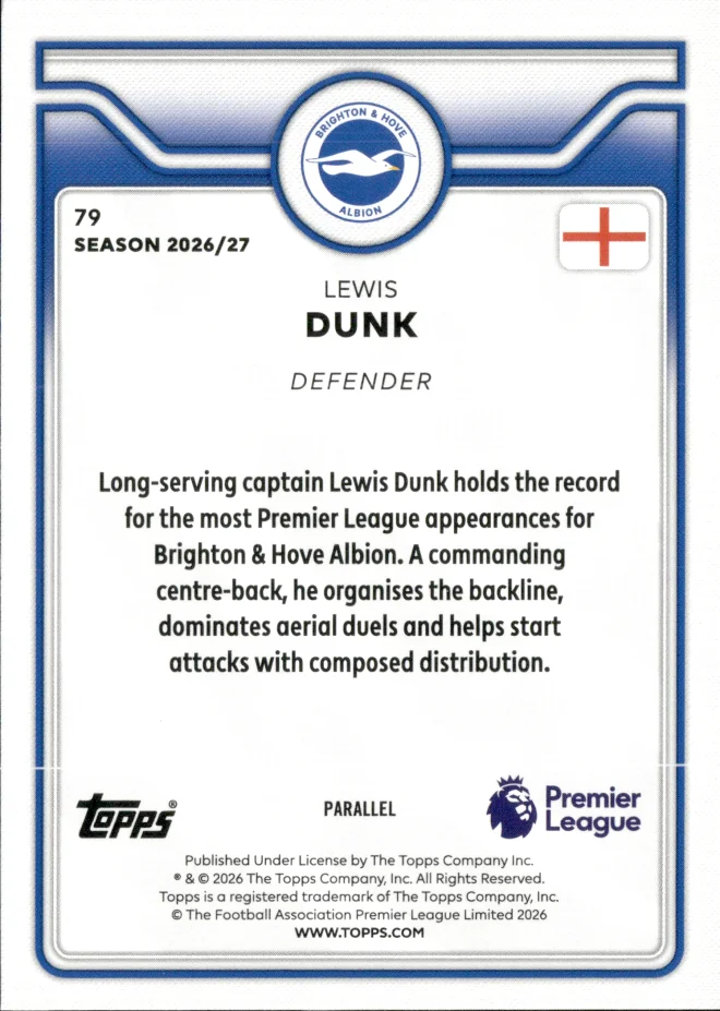 Lewis Dunk card back