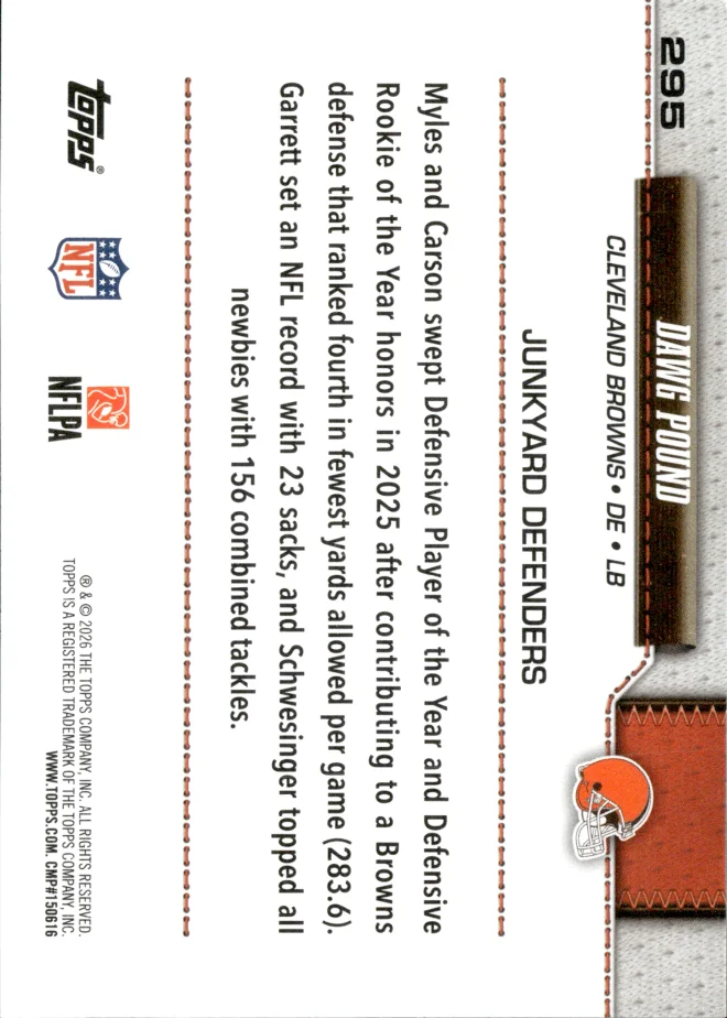 Dawg Pound card back