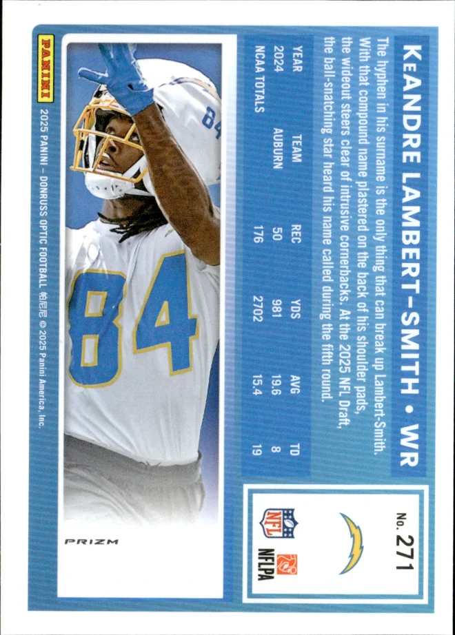 KeAndre Lambert-Smith card back