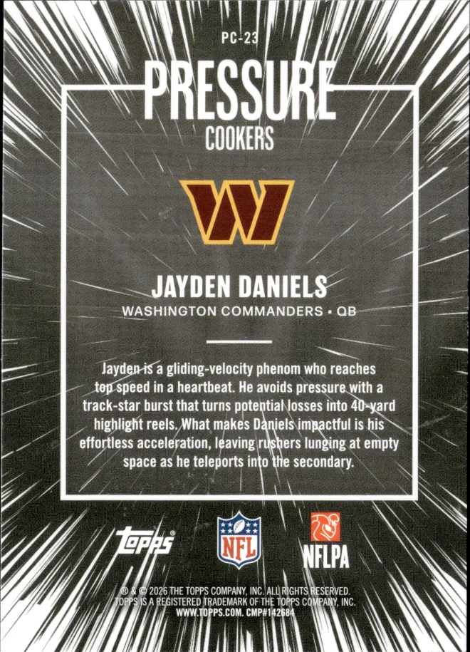Jayden Daniels card back