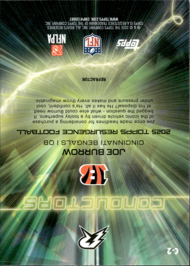 Joe Burrow card back