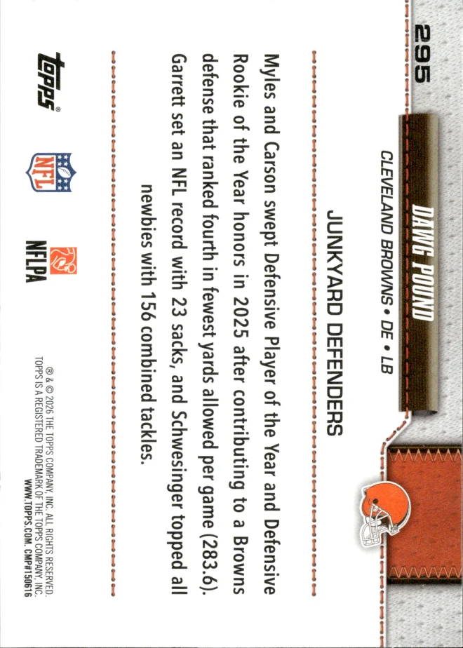 Dawg Pound card back