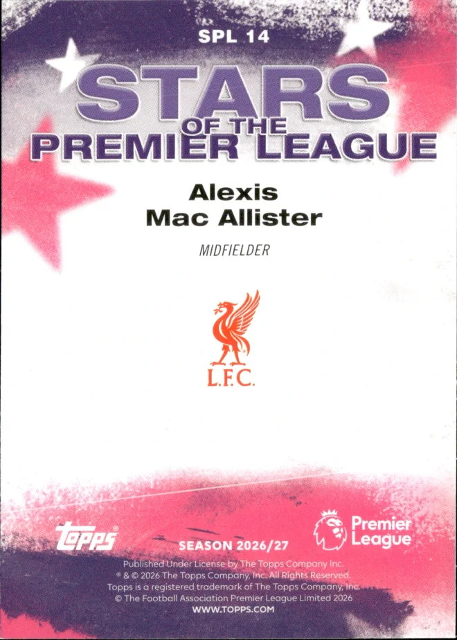 Alexis Mac Allister card back