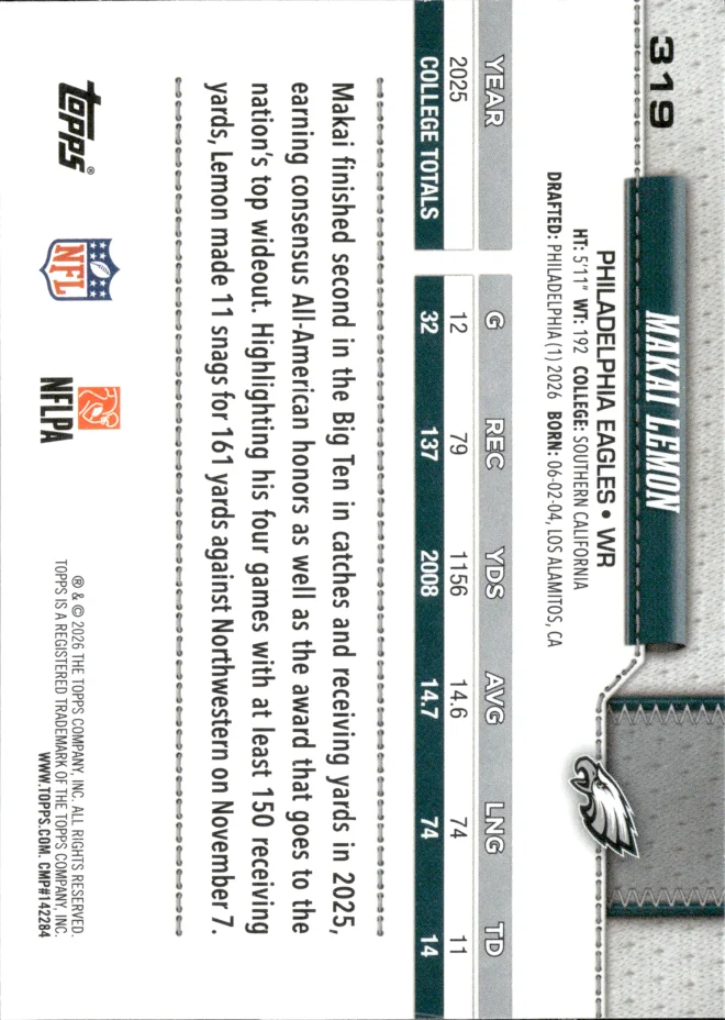 Makai Lemon card back