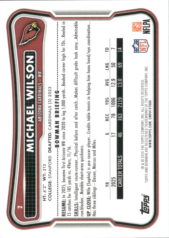 Michael Wilson card back