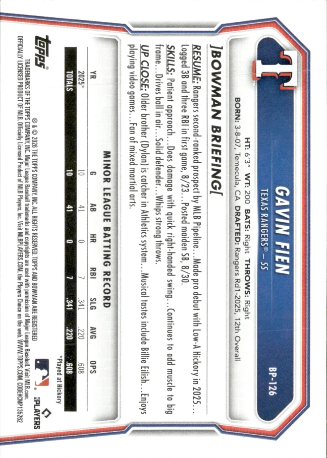 Gavin Fien card back