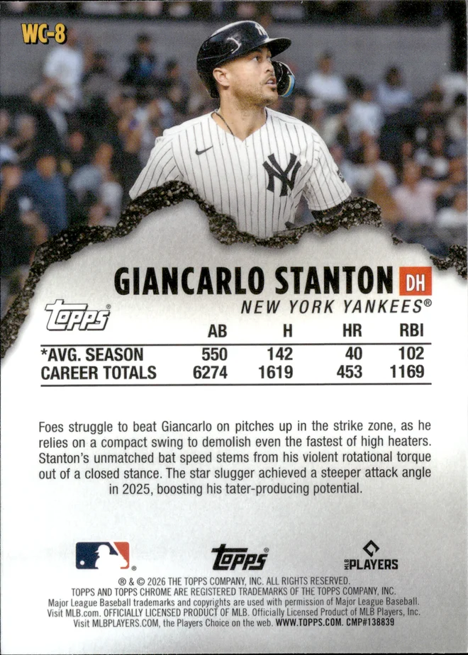 Giancarlo Stanton card back
