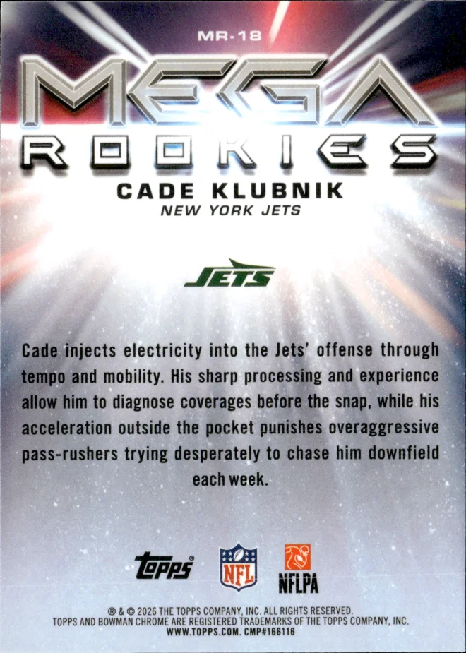 Cade Klubnik card back
