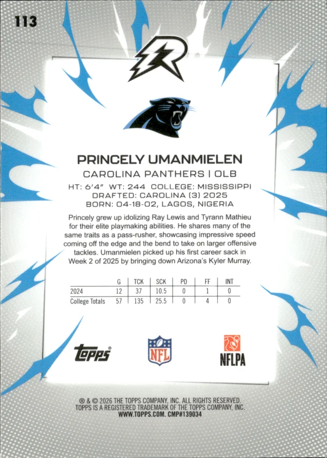 Princely Umanmielen card back