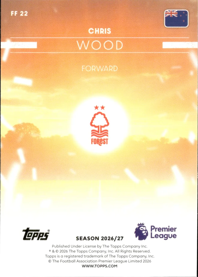 Chris Wood card back