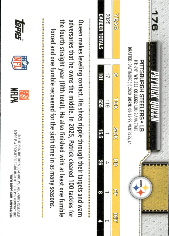 Patrick Queen card back