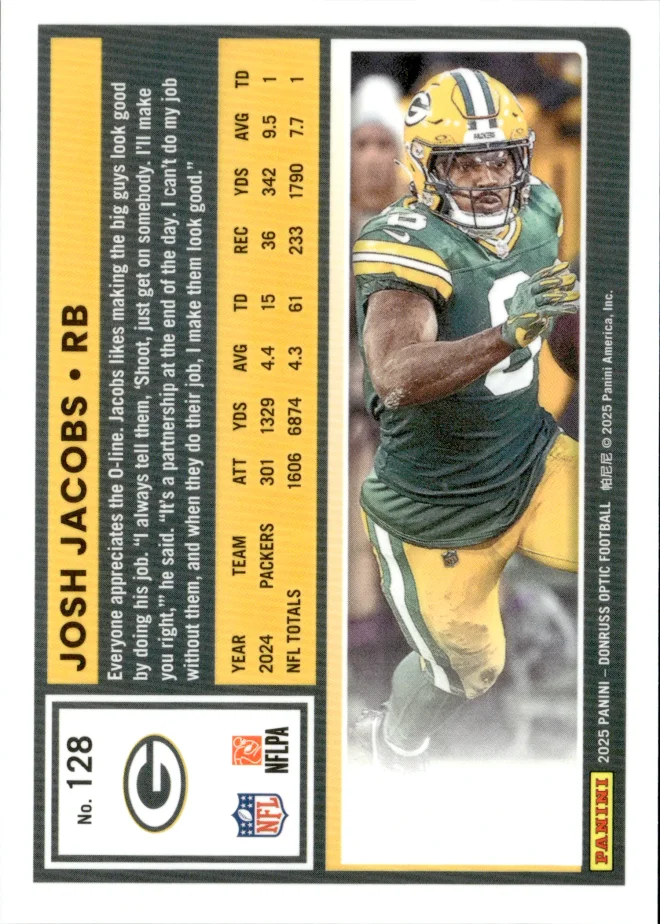 Josh Jacobs card back