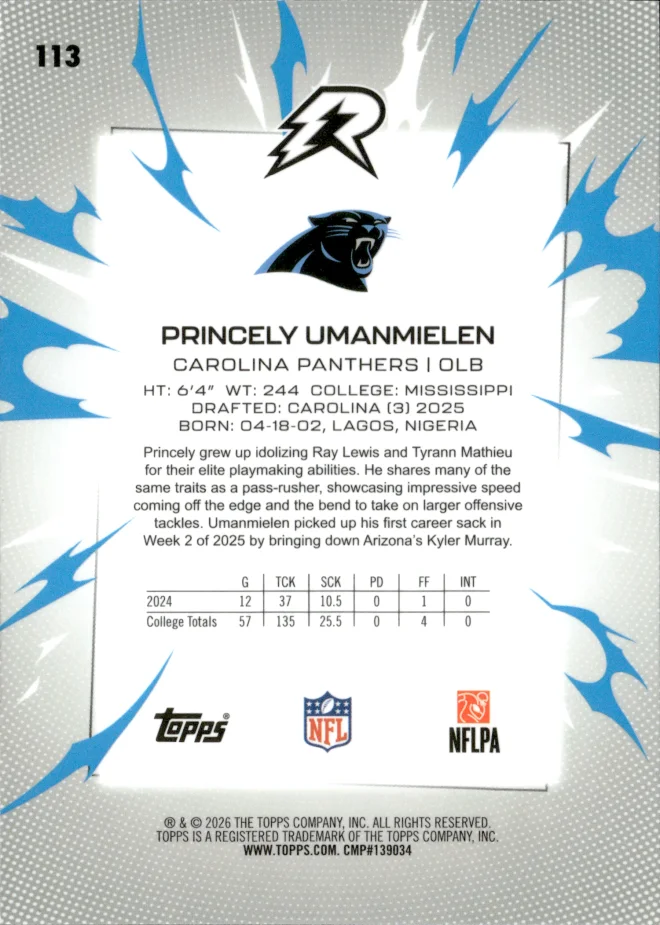 Princely Umanmielen card back
